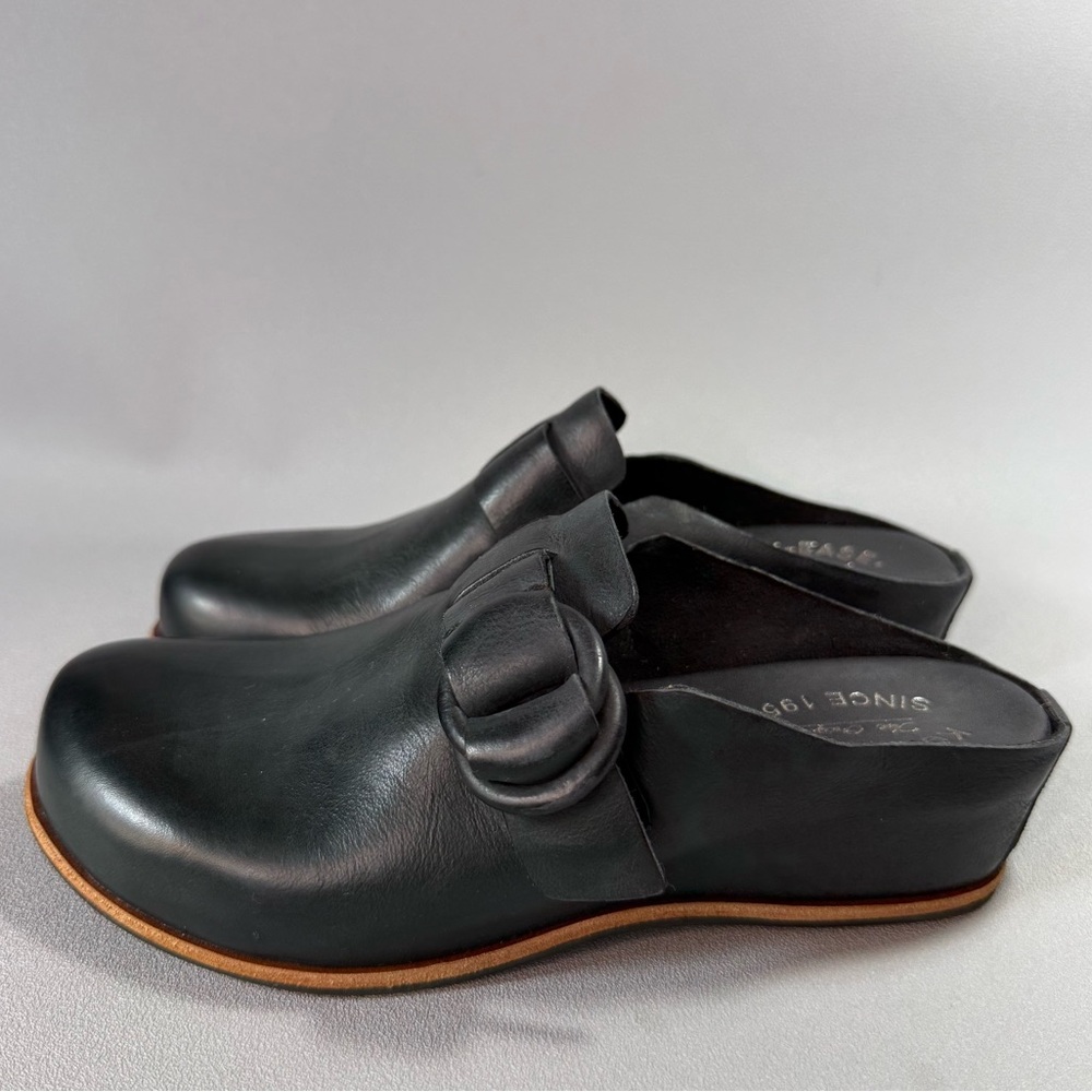 Kork-Ease Kori Black Leather Slip-On Clogs NWOT - Picture 10 of 11